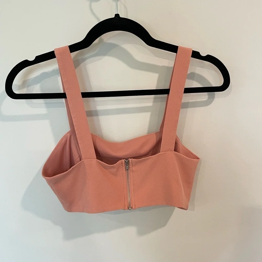 Forever 21 Peach Pink Crop Top - Picture 4 of 4